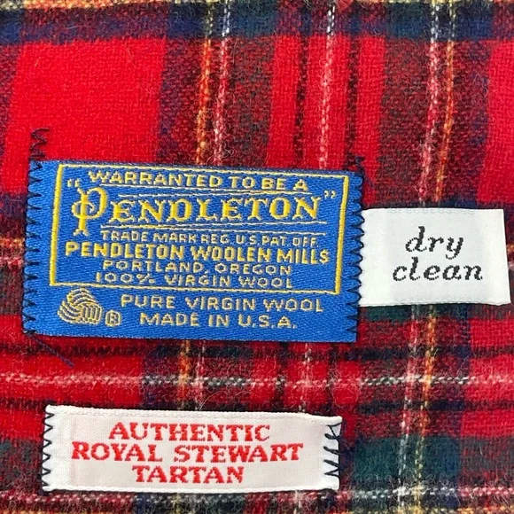 Pendleton Royal Stewart Tartan Plaid Authentic Scarf - Picture 3 of 4